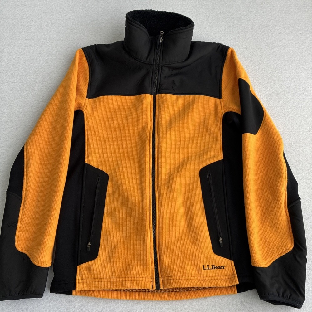 Vintage LL Bean Mens Discovery Fleece Full Zip Outdoor Jacket Small Gorpcore